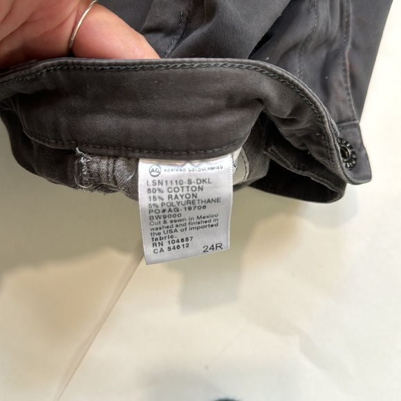 AG stilt cigarette leg brown sateen pants - Picture 6 of 6